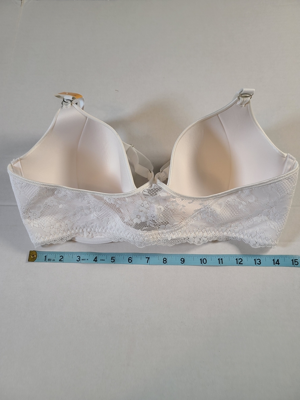 Maidenform Front-Close Racerback Bra Smoothing Back & Sides White 38DD - Picture 9 of 12